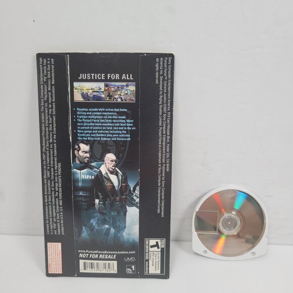 Pursuit Force Extreme Justice PSP Promo Demo Disc - Picture 2 of 2